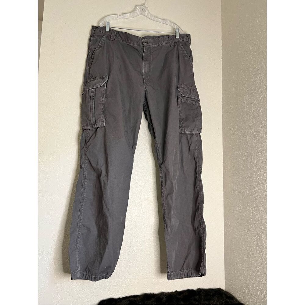 Carhartt relaxed fit dark khaki‎ pants Sz 42x34